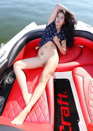 Lady On A Yacht